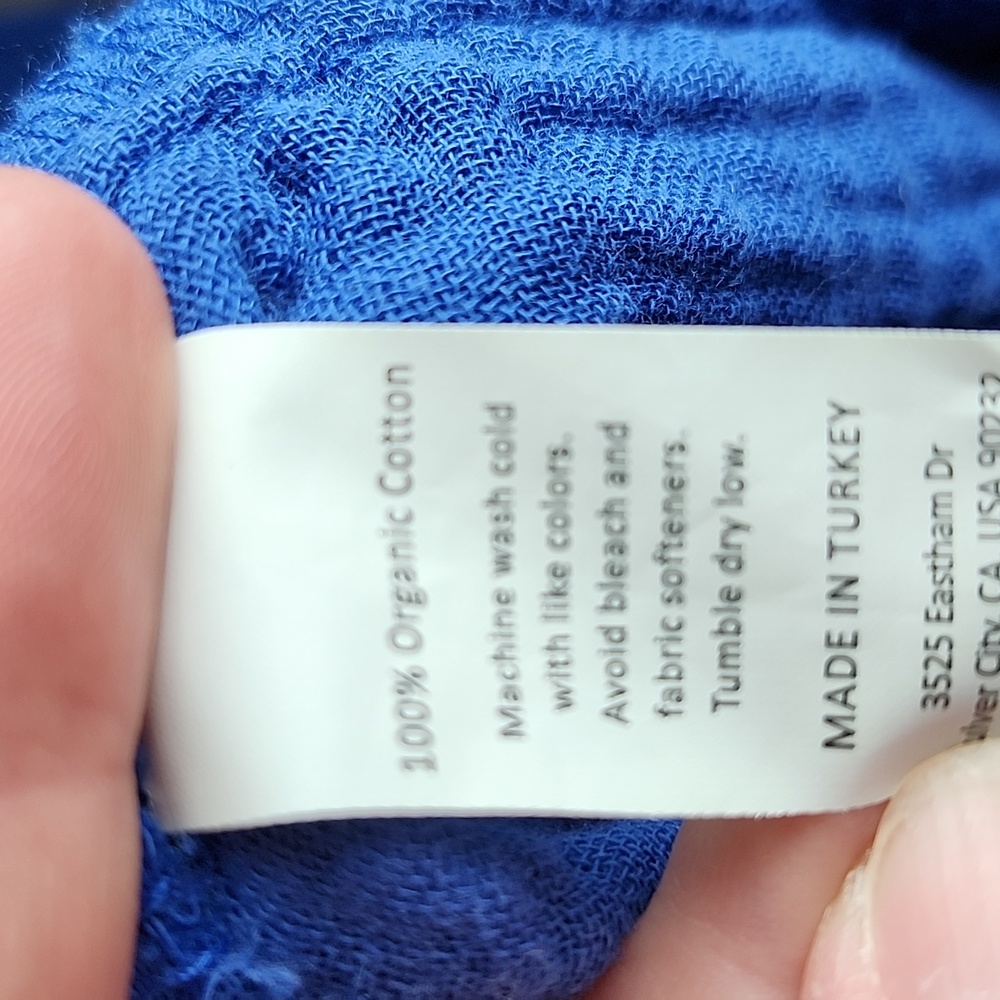 Parachute Blue Waffle Robe - Picture 10 of 12